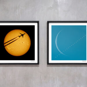 Día de la madre - Combo 40x40 - Volando hacia el sol + Tránsito lunar de la ISS